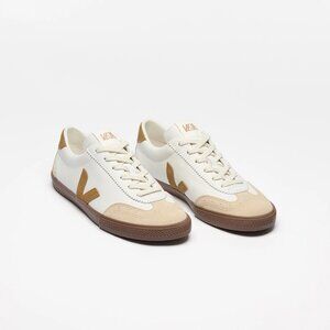 Veja volley leather white tent bark